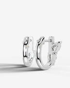 Lab Grown Diamond Butterfly Cluster Hoop Earrings