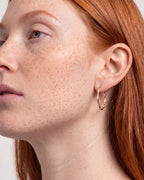 Lab Grown Diamond Twisted Gold Vine Earrings
