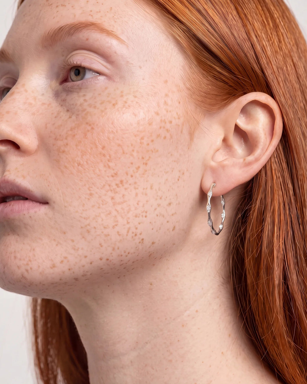 Lab Grown Diamond Twisted Gold Vine Earrings