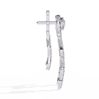 Serpent Lab Grown Diamond Earrings – Wavy Drop Statement Earrings – Ethical & Modern Diamond Jewelry – Lustraa’s Minimalist Earrings