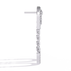 Lab Grown Diamond Chain Drop Earrings | Modern Dangling Earrings with Ethical Diamonds | Sustainable Luxury Jewelry –Lustraa’s Minimalist Earrings