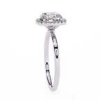 Cushion Cut Lab Grown Diamond Engagement Ring – 1.78 CT Classic Halo Bridal Ring, Wedding Jewelry– Lustraa’s Halo Ring
