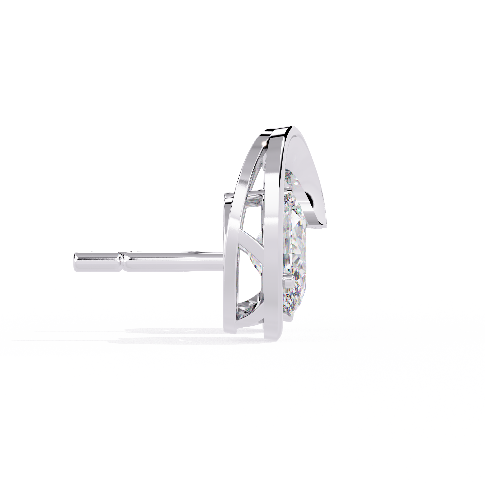 Minimalist 1.32 Carat Oval Cut Lab Grown Diamond Earrings – Sustainable Studs for Modern Everyday Elegance –Lustraa’s Diamond Earrings