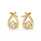 Dazzling 1.27 Carat Round Cut Lab Grown Diamond Earrings – Sustainable Luxury Fine Jewelry for Timeless Elegance –Lustraa’s Diamond Earrings