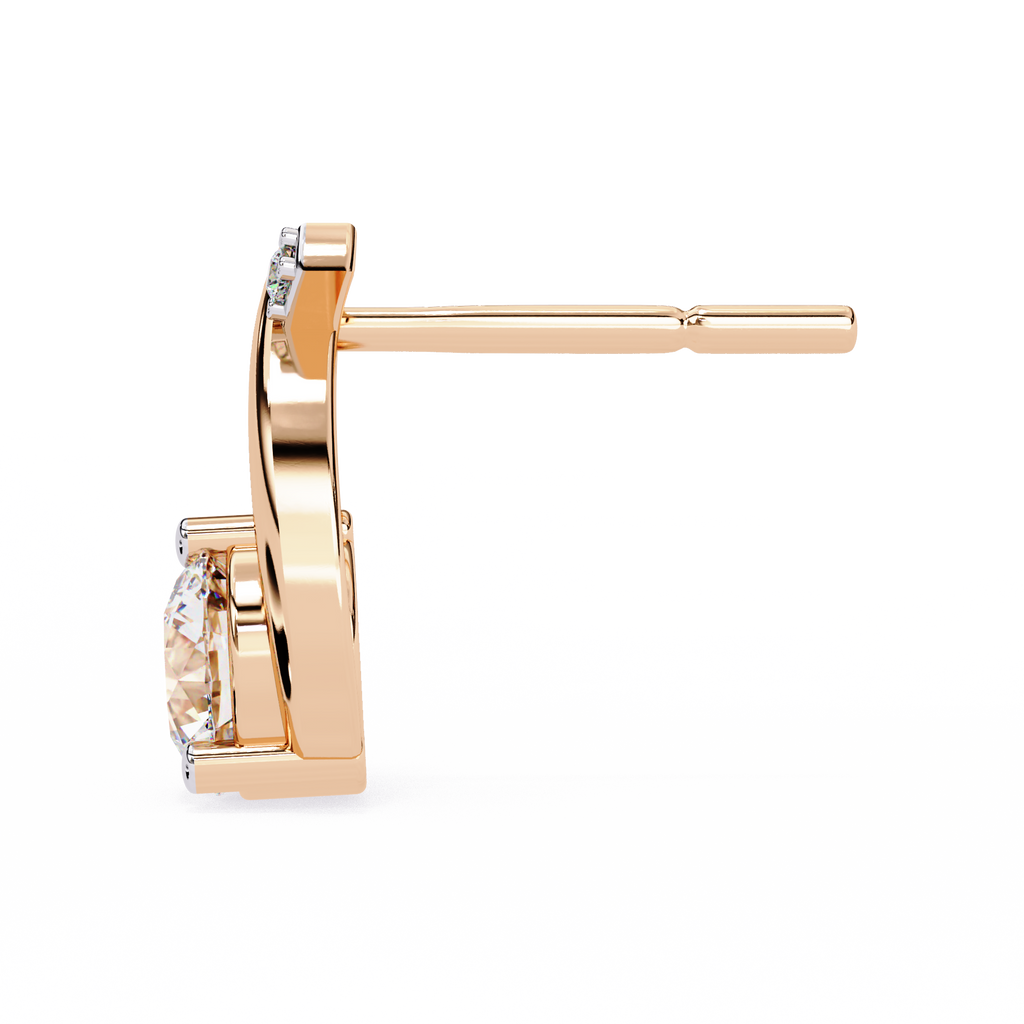 Dazzling 1.27 Carat Round Cut Lab Grown Diamond Earrings – Sustainable Luxury Fine Jewelry for Timeless Elegance –Lustraa’s Diamond Earrings