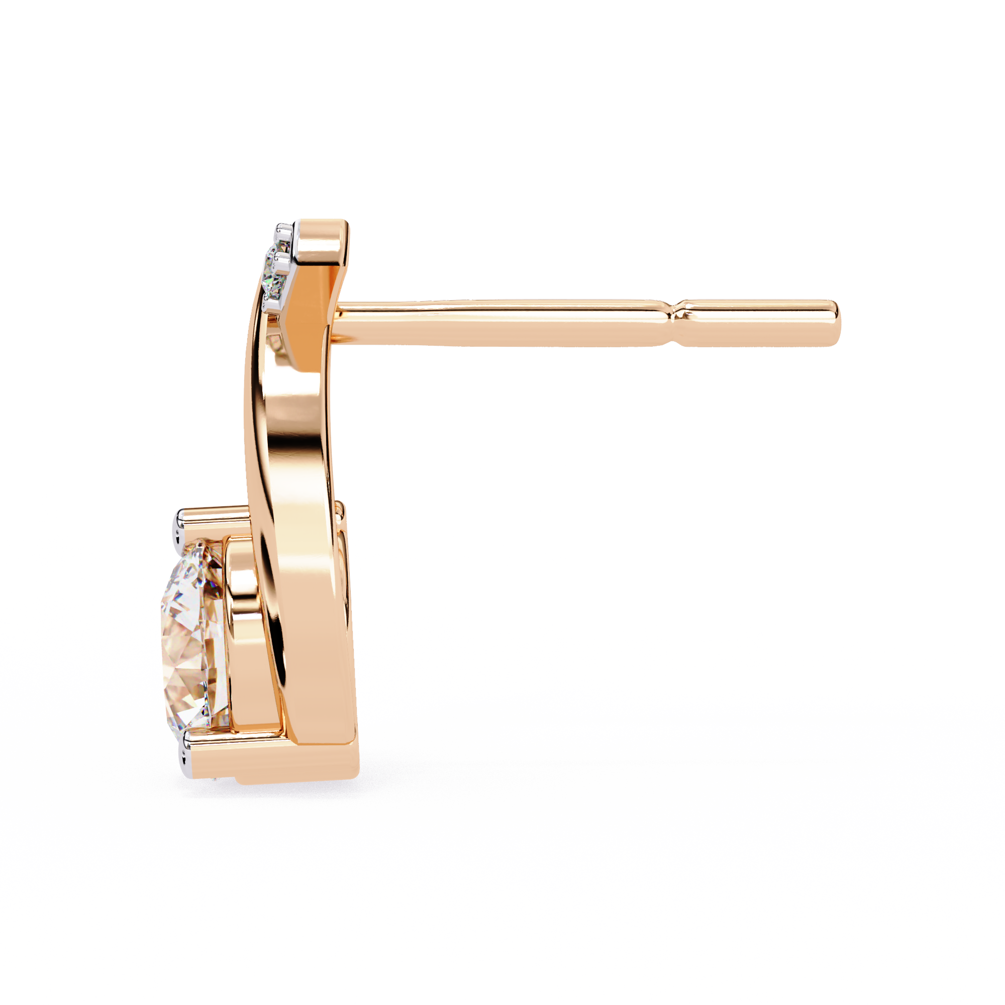 Dazzling 1.27 Carat Round Cut Lab Grown Diamond Earrings – Sustainable Luxury Fine Jewelry for Timeless Elegance –Lustraa’s Diamond Earrings