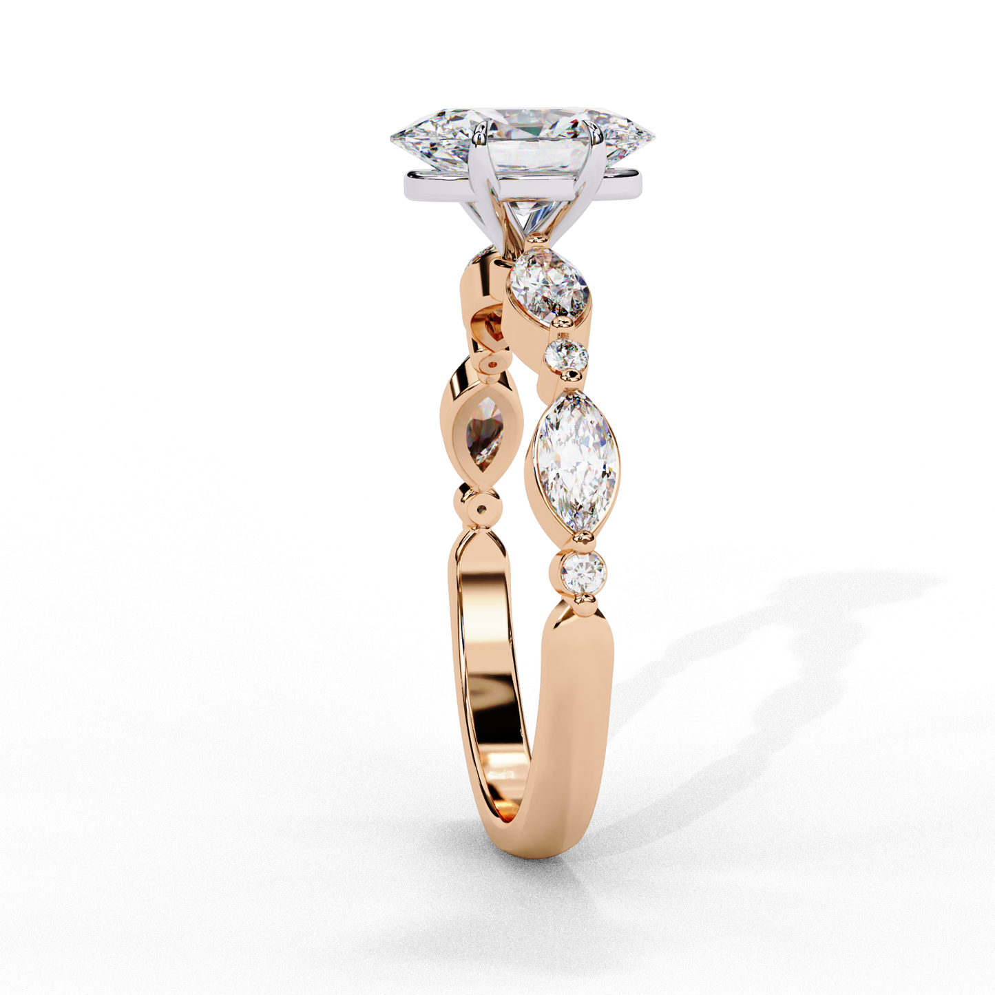 1.20 Carat Oval Shaped Lab Grown Diamond Ring – Solitaire Engagement Ring– Lustraa’s Classic Oval Diamond Ring