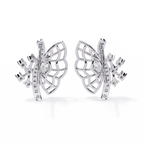 Butterfly Inspired Lab Grown Diamond Earrings – Nature-Inspired Sustainable Luxury Fine Jewelry for Women –Lustraa’s Butterfly Earrings