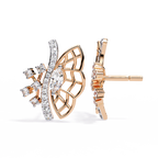 Butterfly Inspired Lab Grown Diamond Earrings – Nature-Inspired Sustainable Luxury Fine Jewelry for Women –Lustraa’s Butterfly Earrings