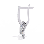 Bow Design Lab Grown Diamond Earrings – Emerald Cut Drop Earrings – Ethical & Elegant Fine Jewelry –Lustraa’s Diamond Earrings