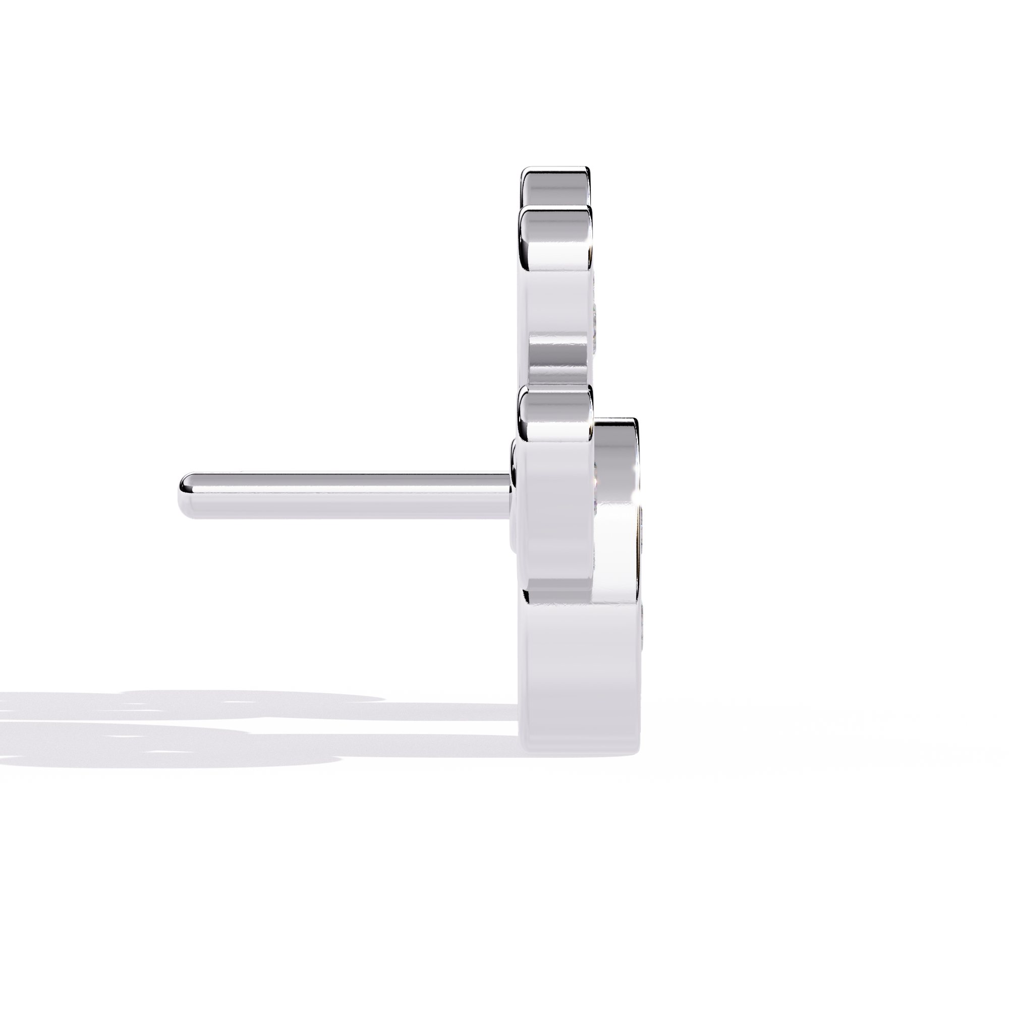 Paw Print Lab Grown Diamond Earrings – Sustainable Pet Lover Jewelry – Animal Paw Studs with Eco-Friendly Diamonds –Lustraa’s Minimalist Earrings