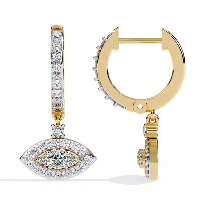 2.57 Carat Lab Grown Diamond Stud Earrings – Round Brilliant Cut – 3-Prong Setting –Lustraa’s Diamond Earrings