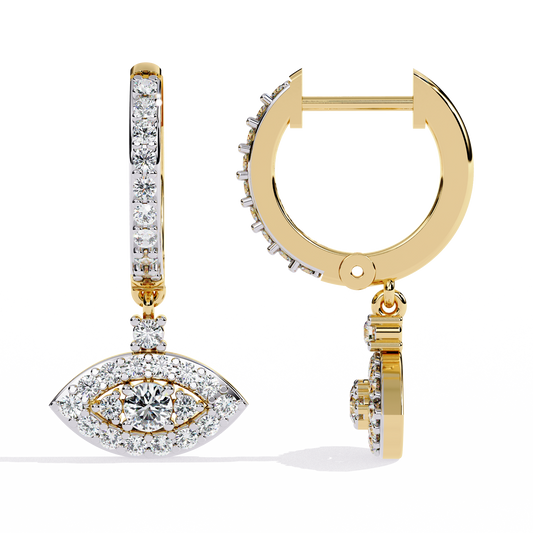 2.57 Carat Lab Grown Diamond Stud Earrings – Round Brilliant Cut – 3-Prong Setting –Lustraa’s Diamond Earrings
