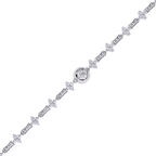 Round Cut Lab Grown Diamond Bracelet– Elegant Diamond Bracelet for Women – Fine Jewelry Gift -Lustraa’s Diamond Bracelet