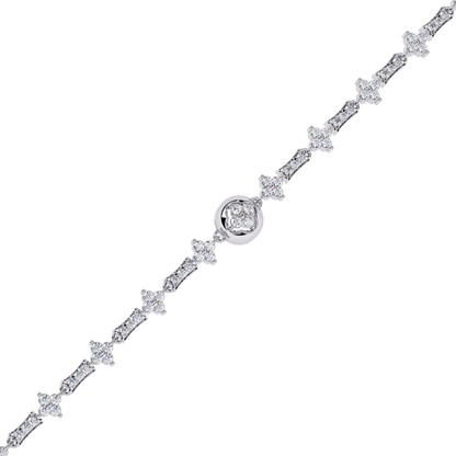 Round Cut Lab Grown Diamond Bracelet– Elegant Diamond Bracelet – Fine Jewelry Gift -Lustraa’s Diamond Bracelet