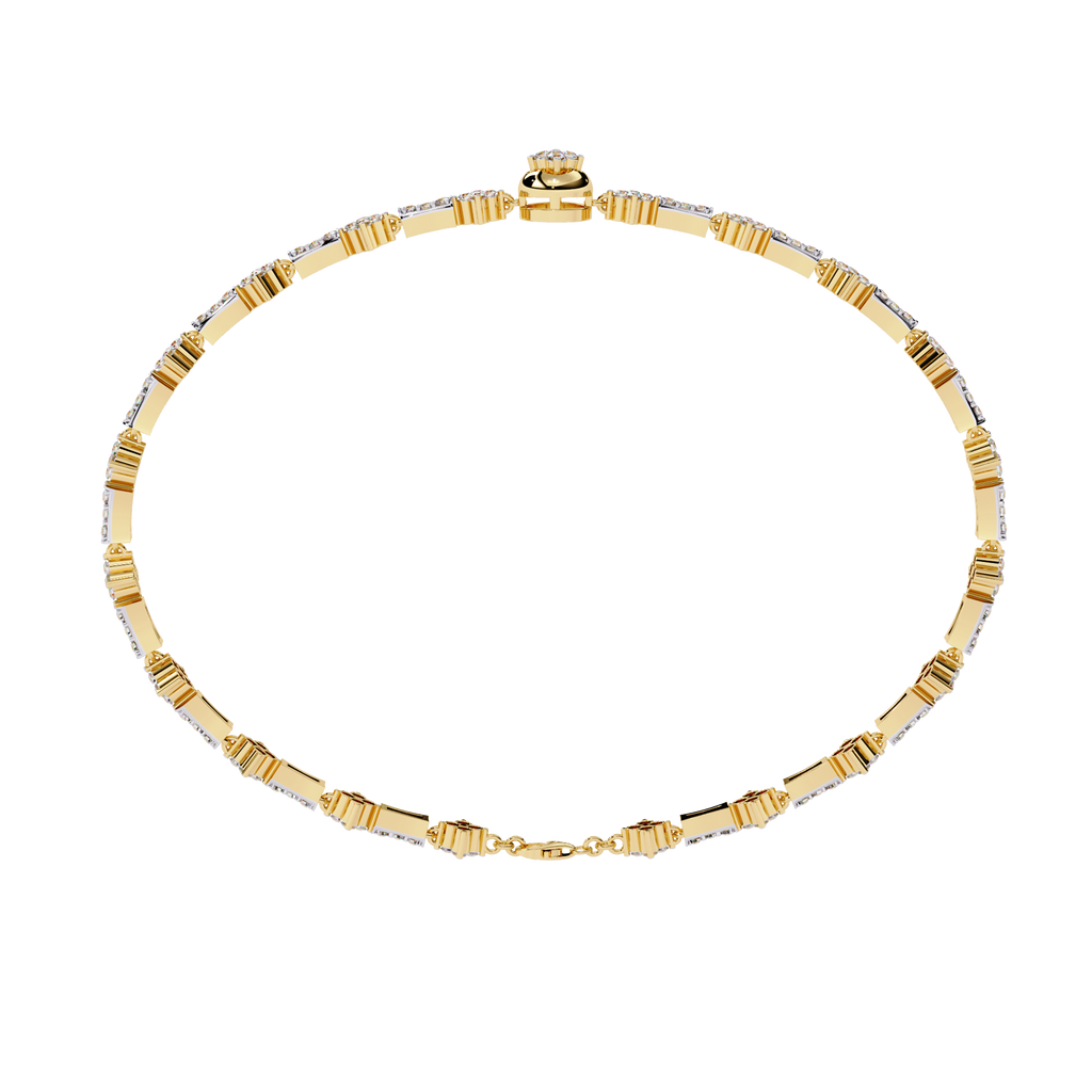Round Cut Lab Grown Diamond Bracelet– Elegant Diamond Bracelet for Women – Fine Jewelry Gift -Lustraa’s Diamond Bracelet