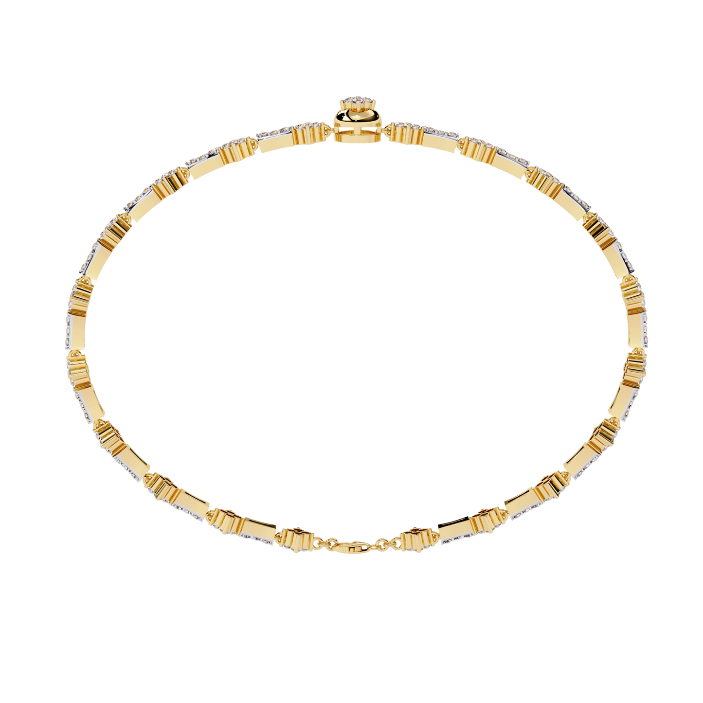 Round Cut Lab Grown Diamond Bracelet– Elegant Diamond Bracelet – Fine Jewelry Gift -Lustraa’s Diamond Bracelet