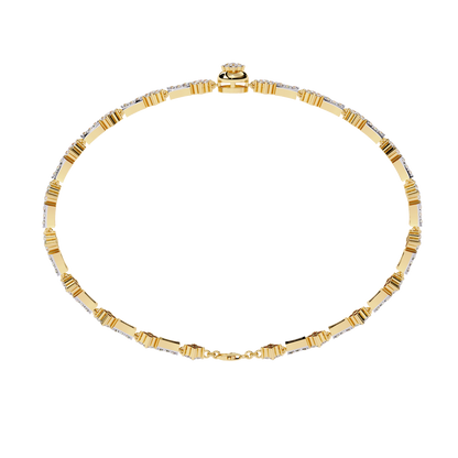 Round Cut Lab Grown Diamond Bracelet– Elegant Diamond Bracelet – Fine Jewelry Gift -Lustraa’s Diamond Bracelet
