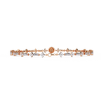 Round Cut Lab Grown Diamond Bracelet– Elegant Diamond Bracelet for Women – Fine Jewelry Gift -Lustraa’s Diamond Bracelet