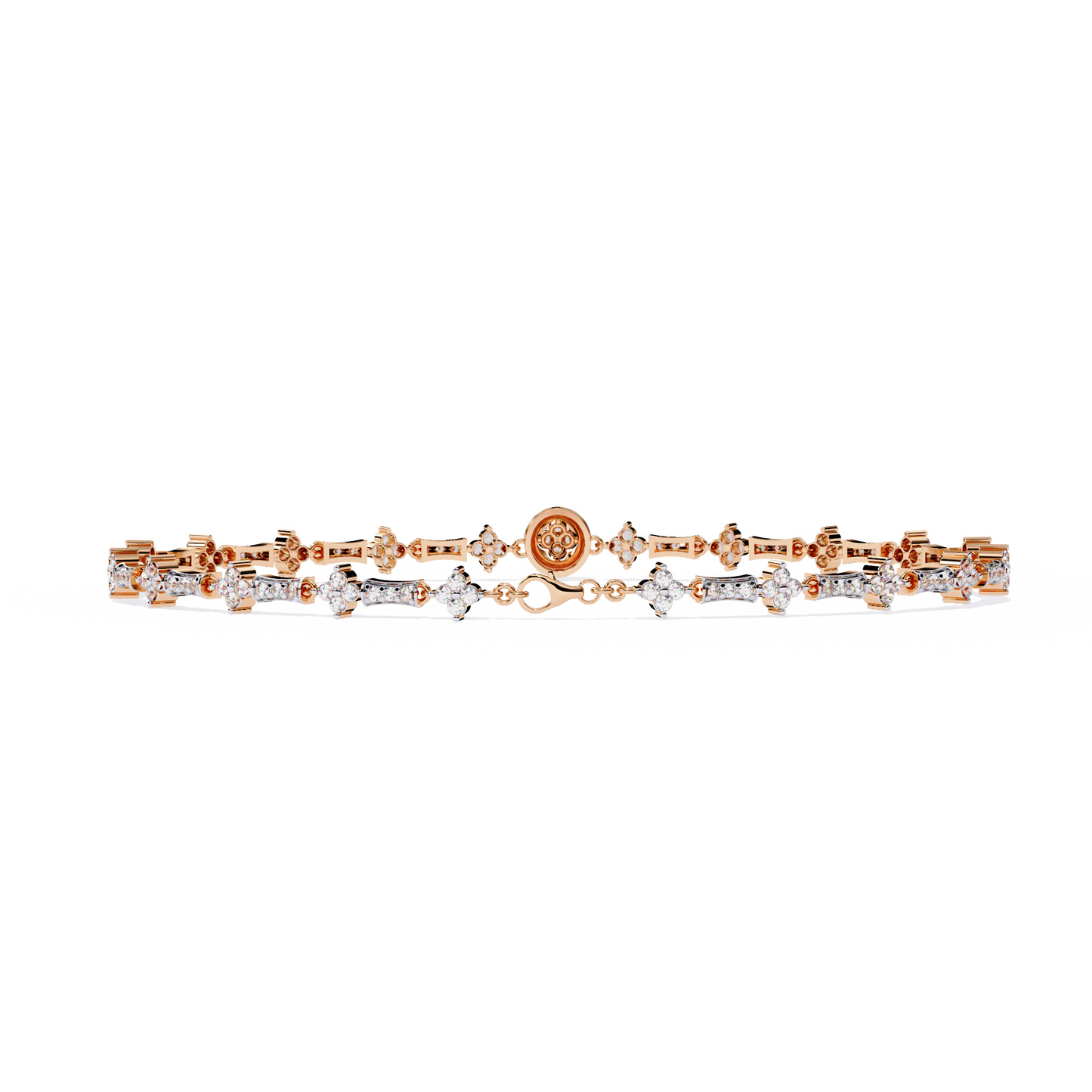 Round Cut Lab Grown Diamond Bracelet– Elegant Diamond Bracelet – Fine Jewelry Gift -Lustraa’s Diamond Bracelet