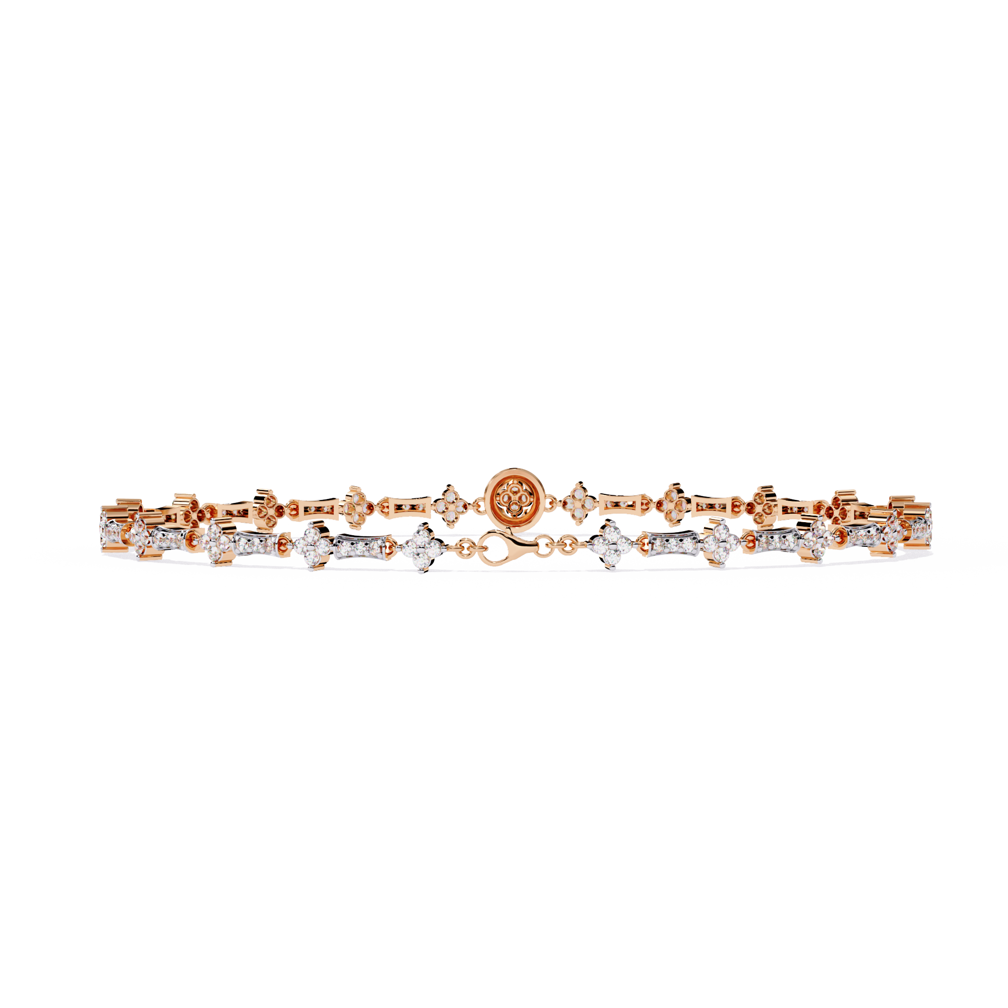 Round Cut Lab Grown Diamond Bracelet– Elegant Diamond Bracelet for Women – Fine Jewelry Gift -Lustraa’s Diamond Bracelet