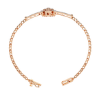 Floral Cluster Lab Grown Diamond Bracelet – Round Brilliant Cut Pavé Diamond Bangle – Sustainable Fine Jewelry – Lustraa’s Minimalist Bracelet