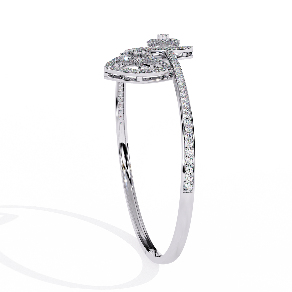 Designer Open Cuff Bracelet – Teardrop End Minimalist Bangle – Lustraa’s Open Cuff Bracelet