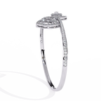Designer Open Cuff Bracelet – Teardrop End Minimalist Bangle – Lustraa’s Open Cuff Bracelet
