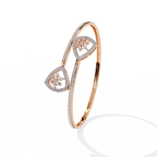 Designer Open Cuff Bracelet – Teardrop End Minimalist Bangle – Lustraa’s Open Cuff Bracelet