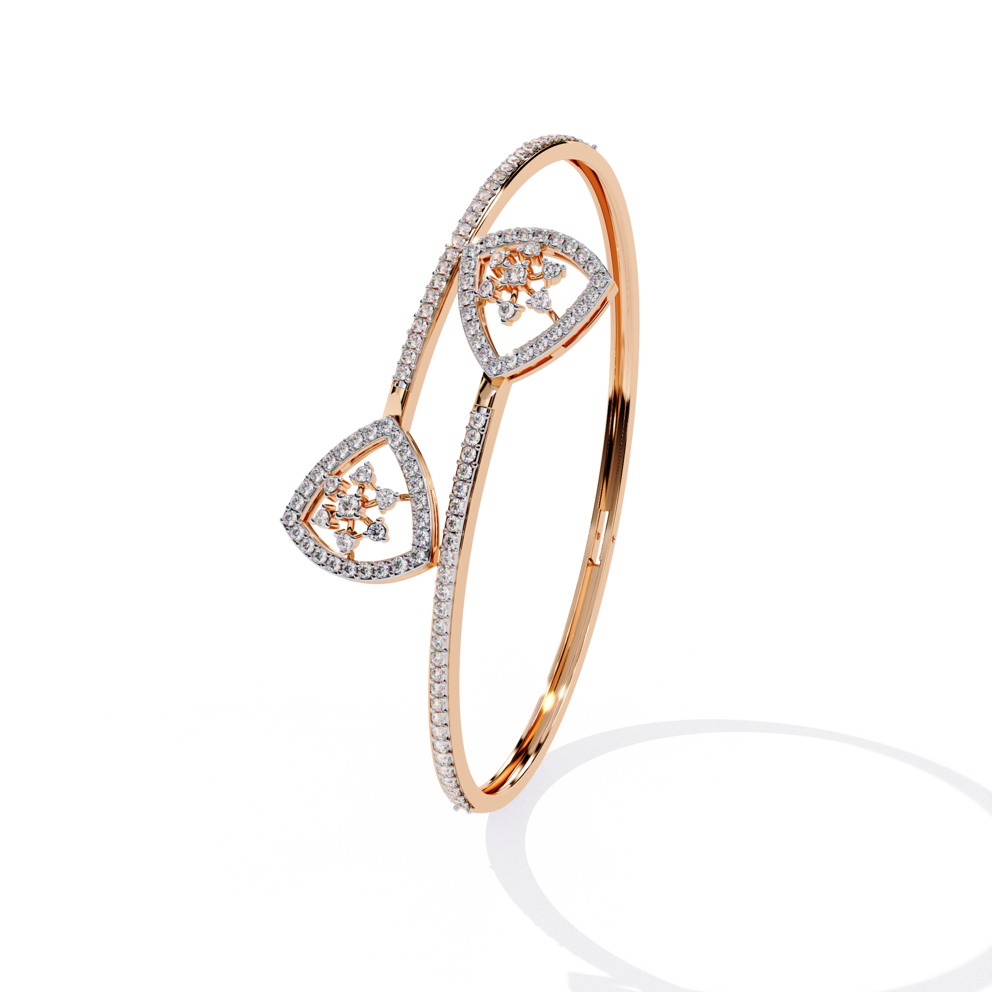 Designer Open Cuff Bracelet – Teardrop End Minimalist Bangle – Lustraa’s Open Cuff Bracelet