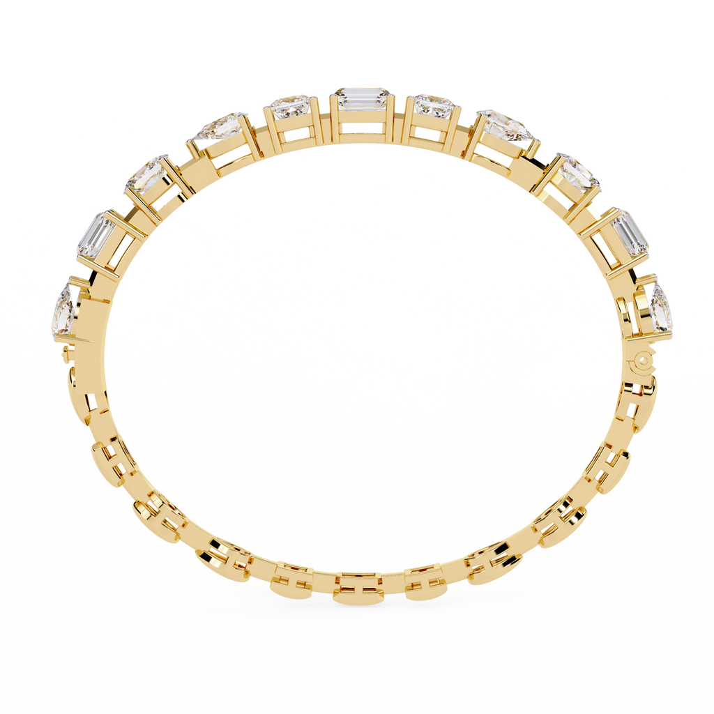 Elegant  Multi Cut Diamond Bracelet– Oval, Pear, Princess & Emerald Cut Lab Grown Diamond Tennis Bracelet –Lustraa's Tennis Bracelet