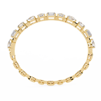 Elegant  Multi Cut Diamond Bracelet– Oval, Pear, Princess & Emerald Cut Lab Grown Diamond Tennis Bracelet –Lustraa's Tennis Bracelet