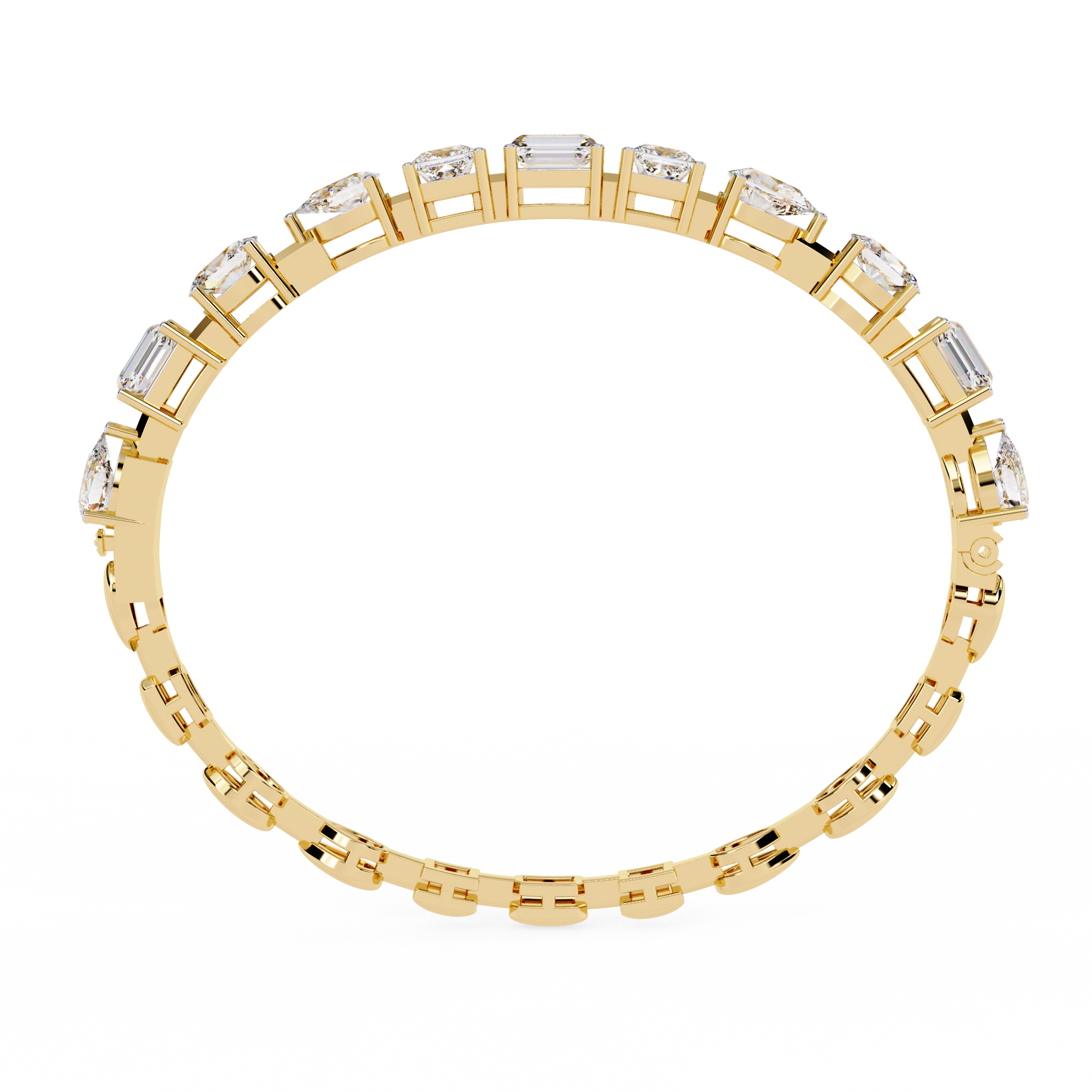 Elegant  Multi Cut Diamond Bracelet– Oval, Pear, Princess & Emerald Cut Lab Grown Diamond Tennis Bracelet –Lustraa's Tennis Bracelet