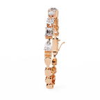 Elegant  Multi Cut Diamond Bracelet– Oval, Pear, Princess & Emerald Cut Lab Grown Diamond Tennis Bracelet –Lustraa's Tennis Bracelet