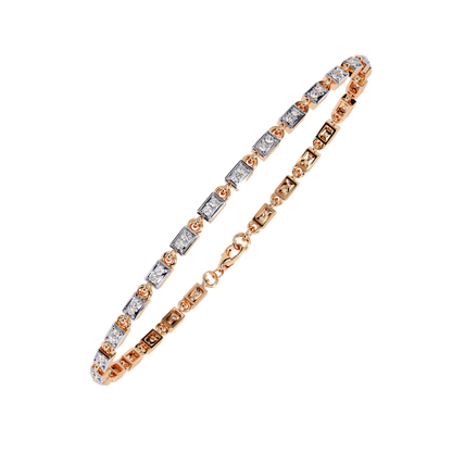 Round Cut Diamond Tennis Bracelet– Elegant Lab Grown Diamond Bracelet - Lustraa’s Tennis Bracelet