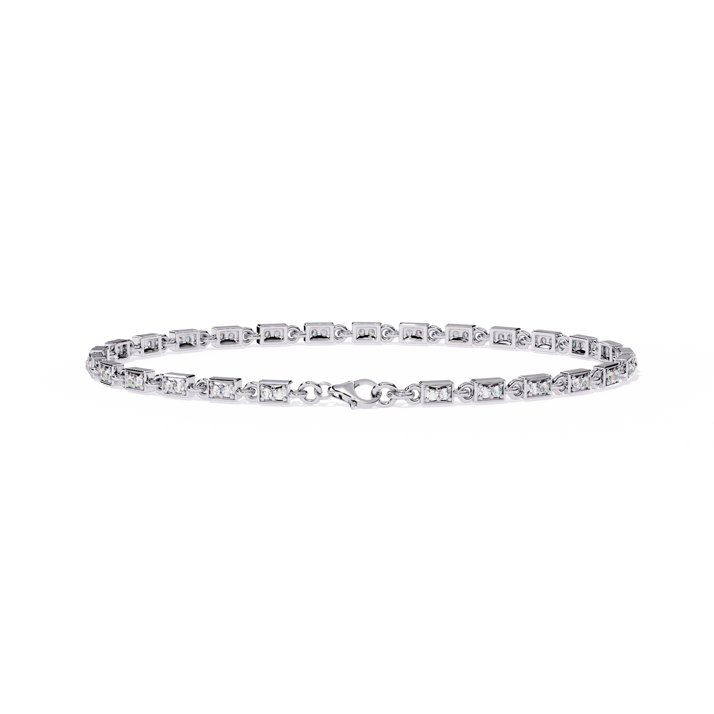 Round Cut Diamond Tennis Bracelet– Elegant Lab Grown Diamond Bracelet - Lustraa’s Tennis Bracelet