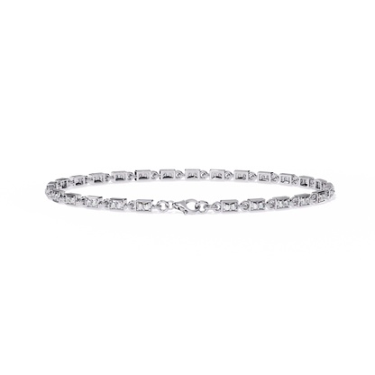 Round Cut Diamond Tennis Bracelet– Elegant Lab Grown Diamond Bracelet - Lustraa’s Tennis Bracelet