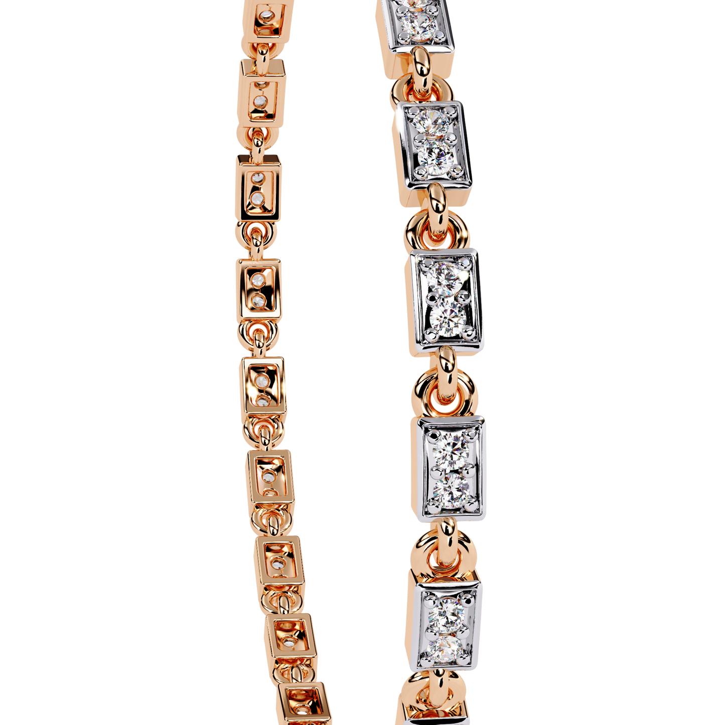 Round Cut Diamond Tennis Bracelet– Elegant Lab Grown Diamond Bracelet - Lustraa’s Tennis Bracelet