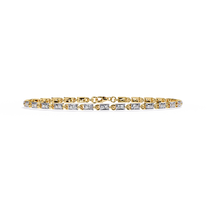 Round Cut Diamond Tennis Bracelet– Elegant Lab Grown Diamond Bracelet - Lustraa’s Tennis Bracelet