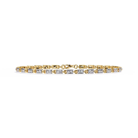 Round Cut Diamond Tennis Bracelet– Elegant Lab Grown Diamond Bracelet - Lustraa’s Tennis Bracelet