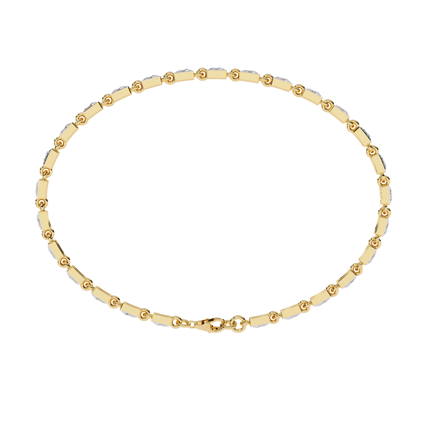 Round Cut Diamond Tennis Bracelet– Elegant Lab Grown Diamond Bracelet - Lustraa’s Tennis Bracelet