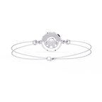 Geometric Lab Grown Diamond Circle Bracelet – Modern Minimalist Adjustable Bracelet - Lustraa’s Minimalist Bracelet
