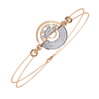 Geometric Lab Grown Diamond Circle Bracelet – Modern Minimalist Adjustable Bracelet - Lustraa’s Minimalist Bracelet