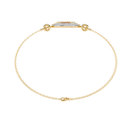 Geometric Lab Grown Diamond Circle Bracelet – Modern Minimalist Adjustable Bracelet - Lustraa’s Minimalist Bracelet