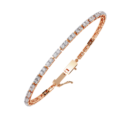 Classic Tennis Bracelet |Lab Grown Diamond Tennis Bracelet | Elegant Lab Diamond Bracelet - Lustraa’s Tennis Bracelet