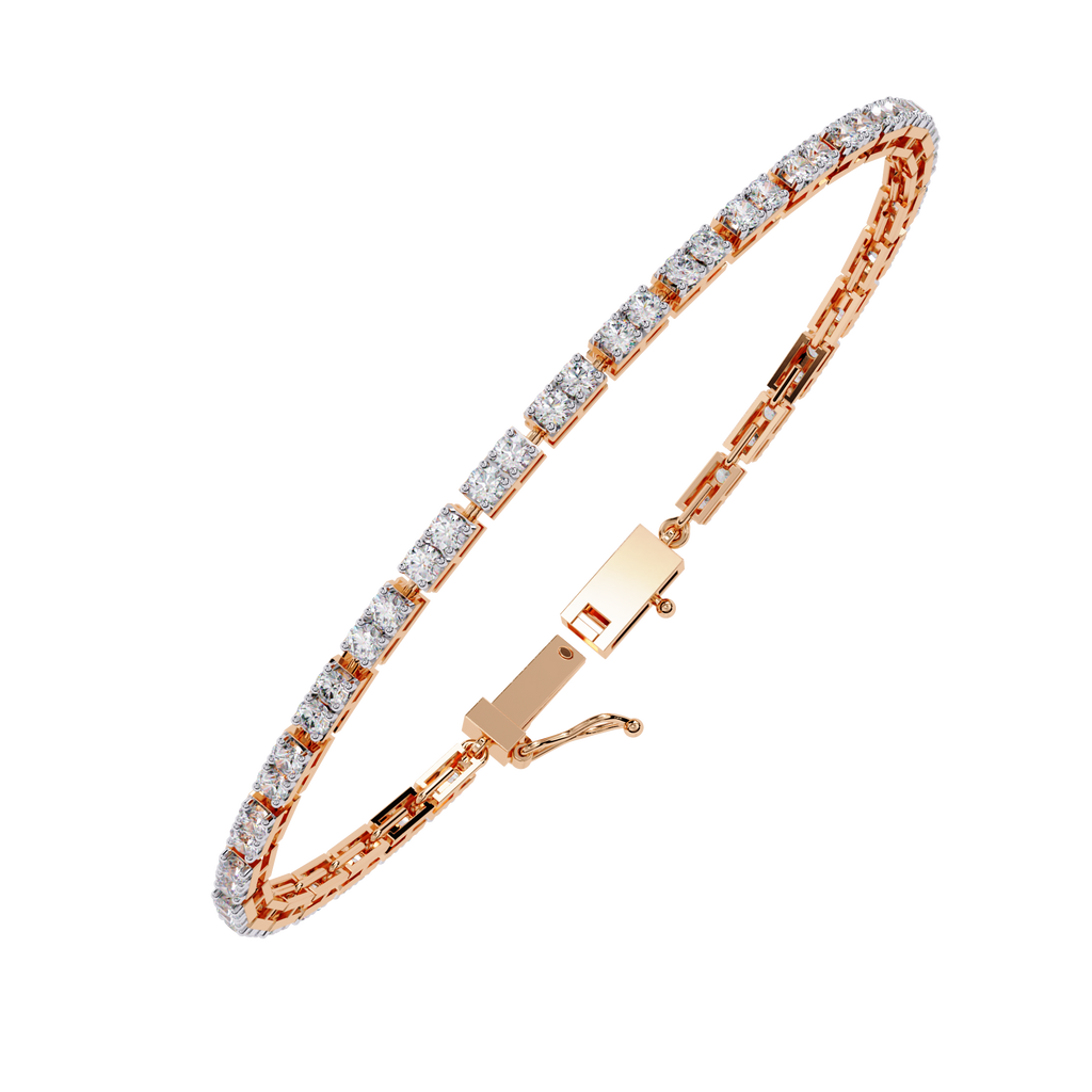 Classic Tennis Bracelet – Elegant Lab Grown Diamond Bracelet – Lustraa’s Tennis Bracelet