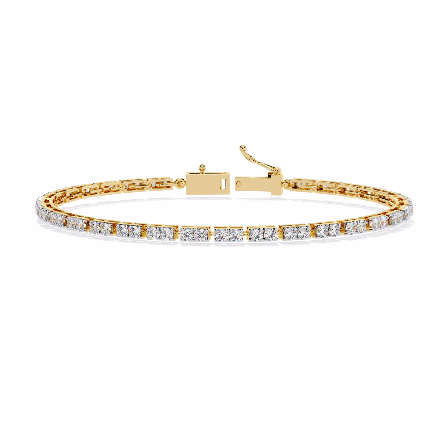 Classic Tennis Bracelet |Lab Grown Diamond Tennis Bracelet | Elegant Lab Diamond Bracelet - Lustraa’s Tennis Bracelet
