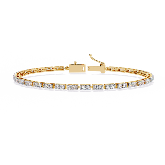 Classic Tennis Bracelet |Lab Grown Diamond Tennis Bracelet | Elegant Lab Diamond Bracelet - Lustraa’s Tennis Bracelet