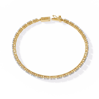 Classic Tennis Bracelet |Lab Grown Diamond Tennis Bracelet | Elegant Lab Diamond Bracelet - Lustraa’s Tennis Bracelet