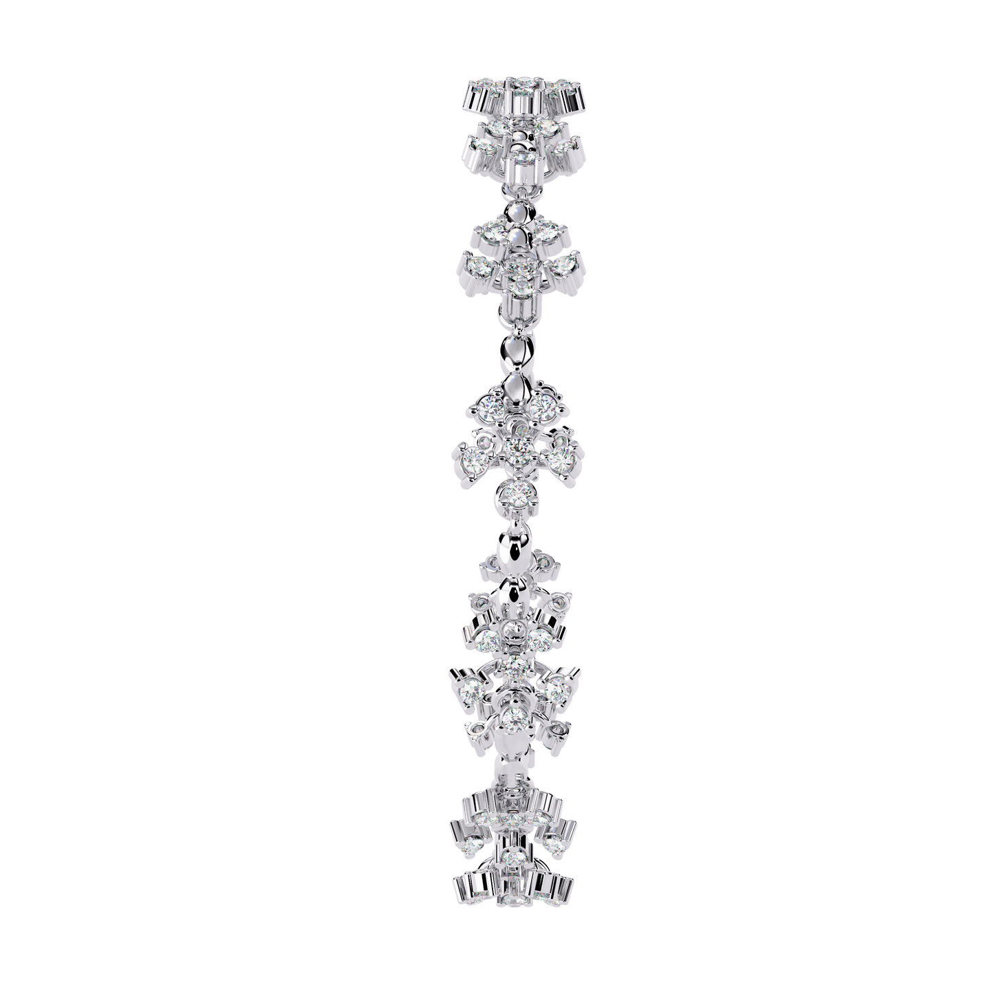 Floral Lab Grown Diamond Bracelet | Flower Motif Daimond Bracelet | Sustainable Diamond Jewelry -Lustraa’s Floral Bracelet